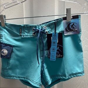 Women's Athletic Shorts - Blue